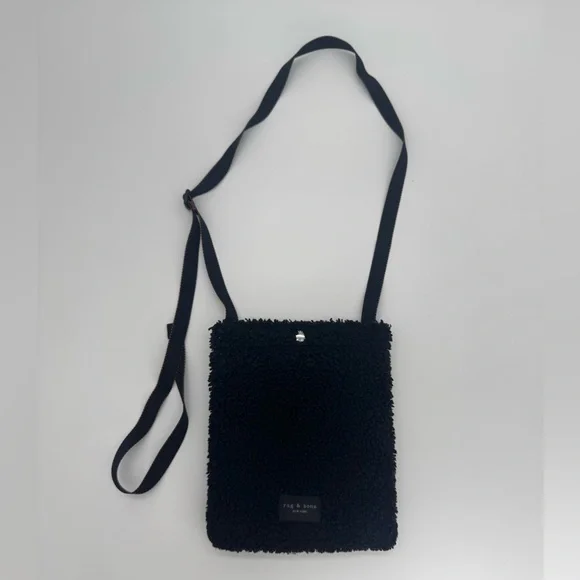 Rag & Bone Addison Fleece crossbody bag black - Picture 3 of 6